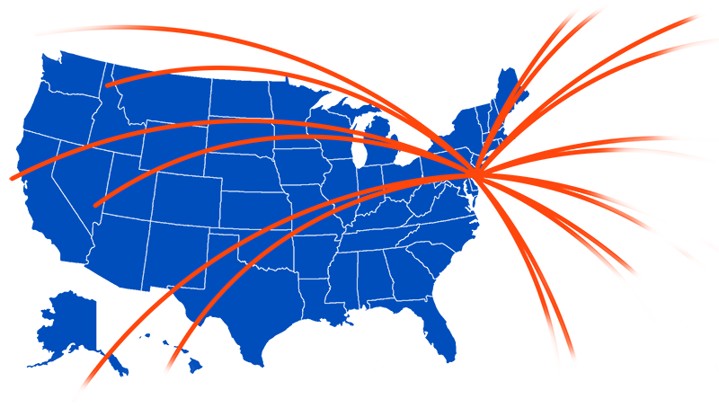Mapa - US Packet